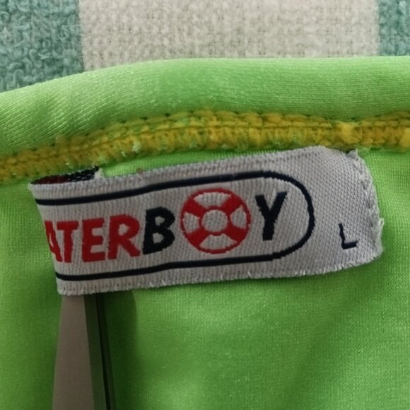 (*) VINTAGE LIME GREEN "WATERBOY" SWIM BRIEF, SIZE "L" (~33") - Pre-Owned - Picture 4 of 8